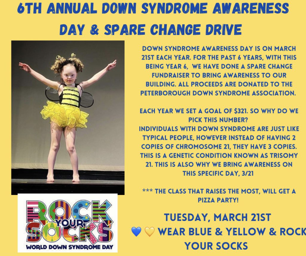 6th Down Syndrome Awareness Day & Spare Change Drive