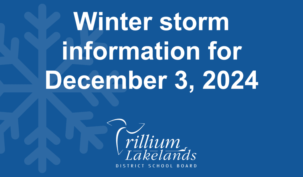 Winter storm information - December 3, 2024